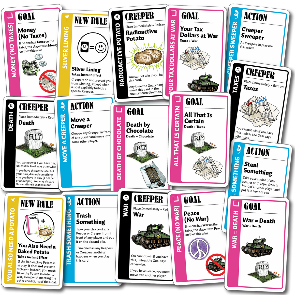 Fluxx Creeper Pack – Espansione Di Carte Per Il Gioco Fluxx – Multicolore – Looney Labs - 5