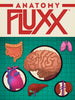 Flat front of box image for Anatomy Fluxx with a green background and pictures of human organs
