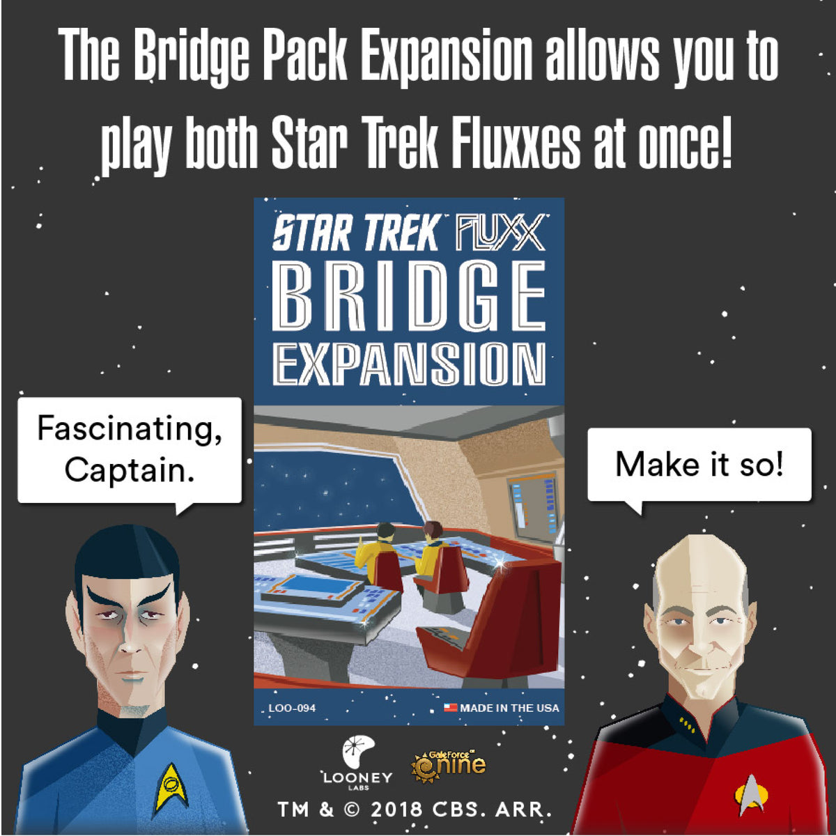Star Trek Fluxx: Bridge Expansion - Enhance Your Star Trek Fluxx Game