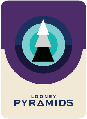 Promo card image for Nomids Card showing the back of card with a white, grey and black pyramid stacked in the middle of a circle.