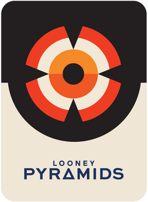 Promo card image for Sandships Card showing the back of the card with a red, white and orange circle in a stylized bullseye pattern.