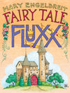 Flat front of box image for Fairy Tale Fluxx showing a peach colored box with an image of a castle