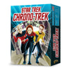 Image of the game box for Star Trek Chrono-Trek showing Picard, Janeway, and Kirk emerging from the Guardian of Forever