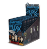 Display box with six games for Star Trek: TNG Fluxx showing the Enterprise, the Borg ship, plus Picard, Geordi, Data, Worf, and Riker + The Borg