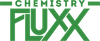 Logo for Chemistry Fluxx with green text on a white background