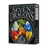 Image of game box for Seven Dragons showing the logo and a circle with the 7 dragon images