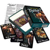 Box and contents image for Are You The Traitor showing 4 cards: Key Holder, Guard, Traitor, and Evil Wizard