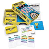 Box and contents image for Mad Libs: The Game showing 5 cards: Silly, Banana, Imagine, Happy