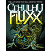 Flat front of box image for Cthulhu Fluxx with dark green background and a creepy illustration of Cthulhu