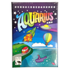 Flat cover image of Chinese Aquarius with a colorful landscape and a Rocket, Balloon, Bus, Submarine, and UFO