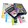 Contents image for Monster Fluxx showing 5 cards including Witches, Monster Mash, and It's Just Mr. Withers in a Scary Mask