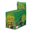 Display box with six games for Oz Fluxx with green background with Emerald City and Dorothy, Toto, and her 3 new friends