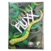 Photo of front cover of Polish Cthulhu Fluxx showing the logo and green tentacles
