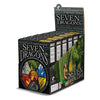 Display box with six games for Seven Dragons showing the logo and a circle with the 7 dragon images
