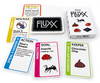 Contents image for Tiny Fluxx with 4 cards showing: Chocolate Chip, Insects, Steal a Keeper, and Draw 2