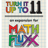 Cover image for the Turn It Up to Eleven expansion with the colorful logos on graph paper background