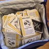 Photo of Zombie Portal cards in a plastic cooler bag