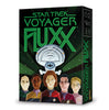 Image of the game box for Star Trek: Voyager Fluxx showing the Enterprise and 5 characters from the show