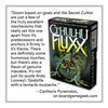 Testimonial for Cthulhu Fluxx from BGG.com saying: It's not just Godzilla with a tentacle mustache
