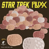 Social media image for Star Trek Fluxx featuring the logo in yellow with a big pile of Tribbles