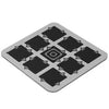 Product image of Black Martian Coaster showing 9 squares with triangle arrows going between some but not all